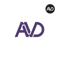 Letter AVD Monogram Logo Design vector