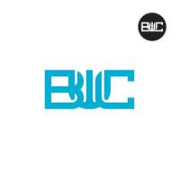 Letter BWC Monogram Logo Design vector