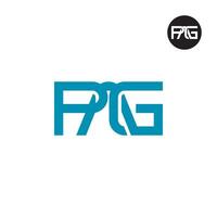Letter PAG Monogram Logo Design vector