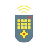 remote icon vector or logo illustration flat color style