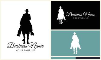 silhouette donkey unicorn horseman equestrian vector