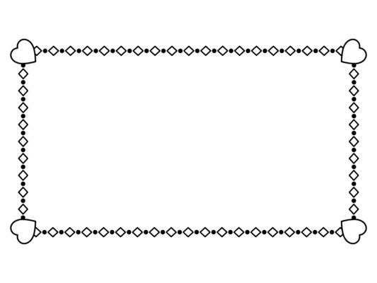 Heart Frame Background Line Art