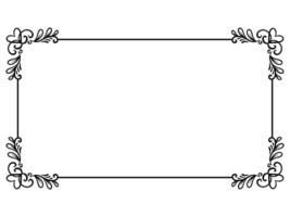 Heart Frame Background Line Art vector