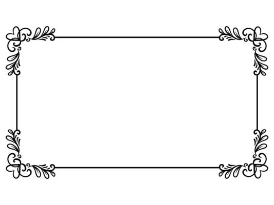 Heart Frame Background Line Art