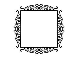 Love Frame Background for Valentines Day vector