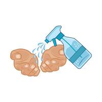 illustration of disinfectant spray vector
