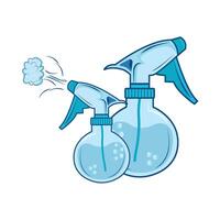 illustration of spray bottle vector