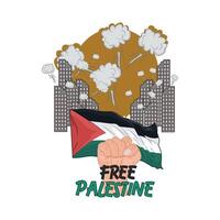 free palestine illustration vector