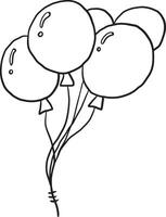 vector illustration balloon celebrate