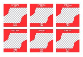 SET SPECIAL SALE OFFERS AND PROMOTION TEMPLATE BANNER DESIGN.COLORFUL FLAT COLOR BACKGROUND VECTOR. GOOD FOR SOCIAL MEDIA POST, COVER , POSTER vector