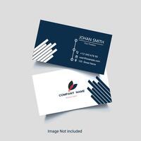 Free flat vector visiting card design