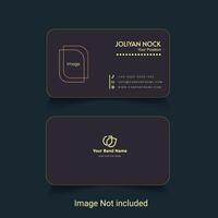 Free flat vector visiting card design