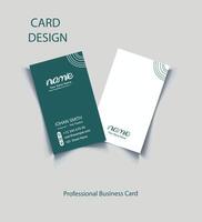 Free creative flat vector visiting card design