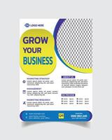 Business Advertisement Flyer and Corporate Business Leaflet Unique Business Poster vector
