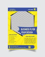 Corporate Business Flyer Design and Modern Business A4 Poster Creative Business Agency Flyer vector
