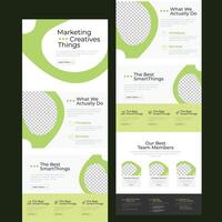 Multipurpose Business B2B E-newsletter Mailchimp email marketing template vector