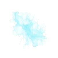 Abstract pattern with blue watercolor cloud. Cyan watercolour water brash splash texture vector