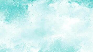 Mint abstract watercolor texture background. Green watercolour brush splash pattern vector