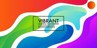 Abstract Vibrant Gradient background, fluid liquid design vector