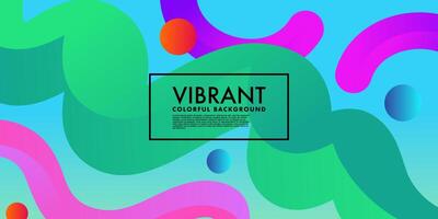 Abstract Vibrant Gradient background, fluid liquid design vector