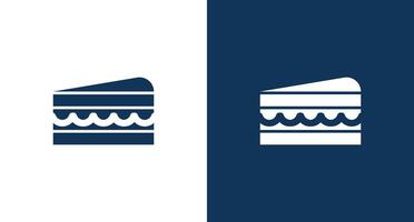 Cake icon for web and mobile vector