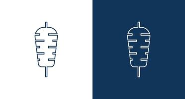 Doner kebab icon for web and mobile vector