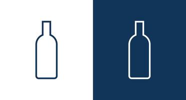 Whisky outline icon for web and mobile vector