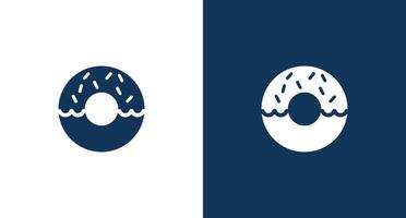 Donut icon for web and mobile vector
