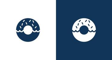 Donut icon for web and mobile vector