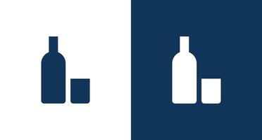 Whisky outline icon for web and mobile vector