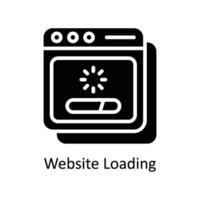 Website Loading vector Solid icon style illustration. EPS 10 File