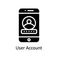 User account  vector Solid icon style illustration. EPS 10 File