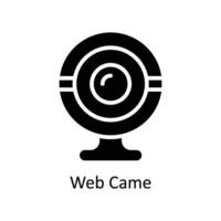 Web Came  vector Solid icon style illustration. EPS 10 File