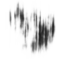 schwarz und Weiß gestreift abstrakt Hintergrund überlagern. Bewegung Wirkung. png Grafik Illustration mit transparent Hintergrund.