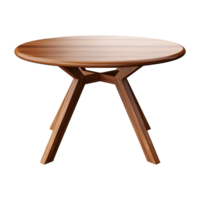 AI generated Modern round table isolated on transparent background png