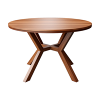 ai généré moderne rond table isolé sur transparent Contexte png