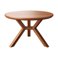 ai généré moderne rond table isolé sur transparent Contexte png