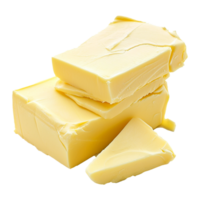 ai generiert Scheiben von Butter isoliert auf transparent Hintergrund png