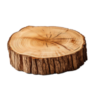 AI generated Tree stump png isolated on transparent background