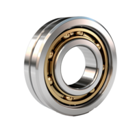 AI generated Ball bearing made of bronze png isolated on transparent background