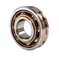 AI generated Ball bearing made of bronze png isolated on transparent background