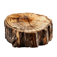 AI generated Tree stump png isolated on transparent background