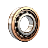 AI generated Ball bearing made of bronze png isolated on transparent background