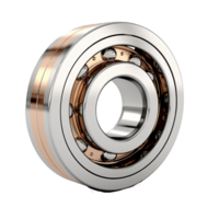 AI generated Ball bearing made of bronze png isolated on transparent background