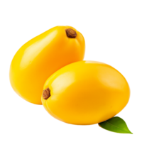 AI generated Egg fruit canistel png isolated on transparent background