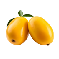 AI generated Egg fruit canistel png isolated on transparent background