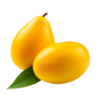 AI generated Egg fruit canistel png isolated on transparent background