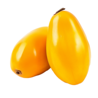 AI generated Egg fruit canistel png isolated on transparent background