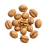 AI generated Dry walnut png isolated on transparent background