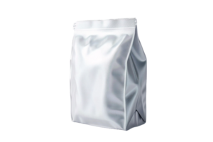 AI generated a white plastic bag on a transparent background png